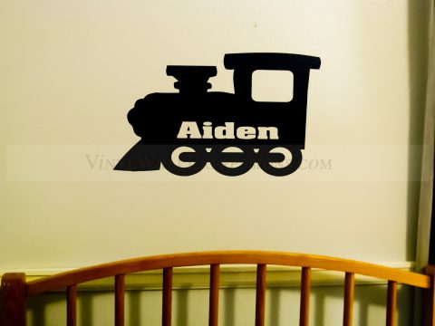 train boys vinyl wall art room decor