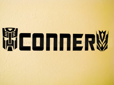 transformers boys vinyl wall art