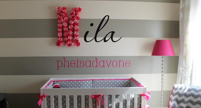 click to start your own design based on this one! baby nursery vinyl lettering project idea