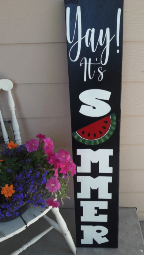 DIY Rustic Summer Porch Sign