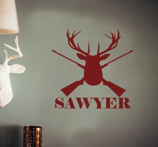 Hunting Custom Name Wall Decal
