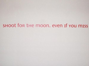 Installed wall quote from Vinyl Wall Expressions