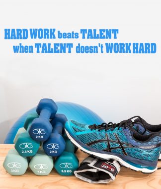 Hard work beats talent when talent doesn’t work hard
