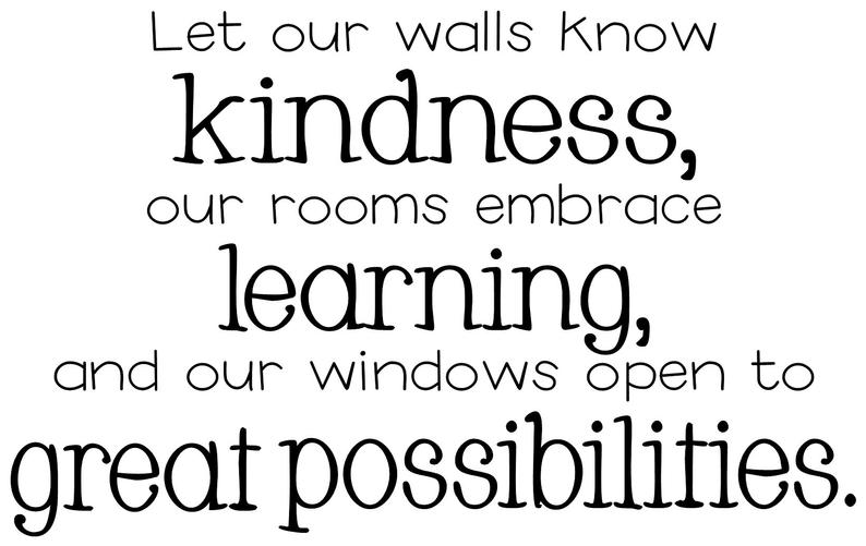 Let our walls know kindness quote