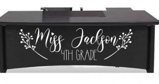 Teacher Name Vinyl Desk Decal